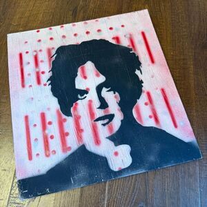 Distressed Wood Jack White Portrait 12x12 Spray Paint Art by Local Artist